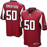 Nike Men & Women & Youth Falcons #50 Umenyiora Red Team Color Game Jersey,baseball caps,new era cap wholesale,wholesale hats